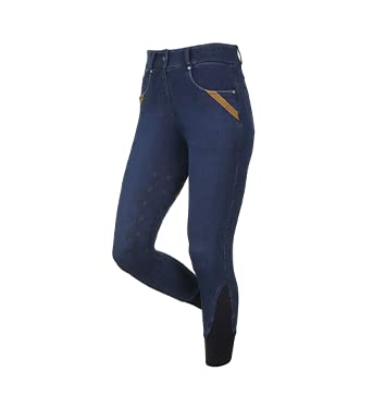 LeMieuxDenim Jodhpurs for Women - Equestrian Riding Tights - Full Seat Ladies Horseback Riding Gear