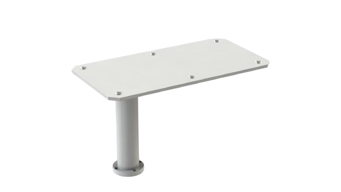 N.C.TOOLS & EQUIPMENTS Stainless SteelRecliner Chair's Stainless Steel Double Swivel Table (DT-11-P2) - Pack of 2