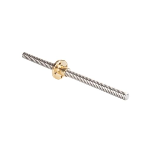 Metal Ball Screw nut 2pcs T12*4 Large Lead Trapezoidal Screw Length 100-1000mm Motor Screws Nut CNC Machines Parts(750mm)