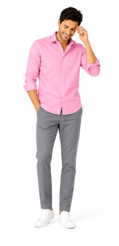 Image of Youth First Men's Cotton Blend Casual Shirt for Men | Regular Fit Solid Full Sleeve | Soft Comfortable Button-Down Collared Shirt for Office, Casual, Party & Formal Wear