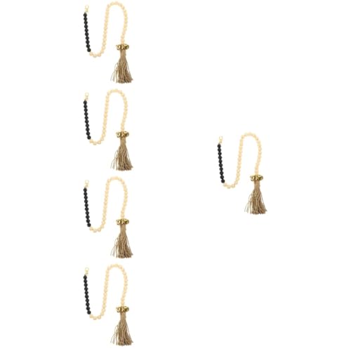 COSMEVIVI 5pcs Hanging Bells for Dogs Dog Door Bell Pendant Beaded Rope Toy Puppy Potty Training