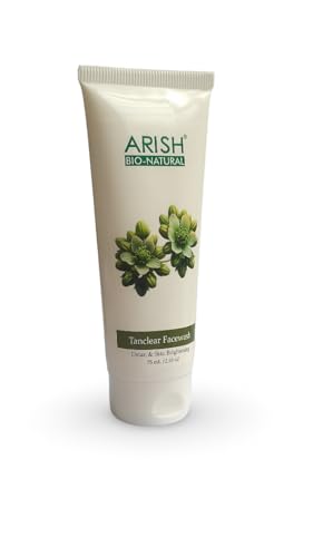 Image of ARISH BIO-NATURAL Tanclear Face Wash with Turmeric, Licorice, Rose & Grapes | Anti-Tan & Skin Brightening Daily Cleanser | 75ml