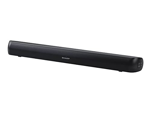 SHARP HT-SB107 90 W Bluetooth Soundbar – schlanker TV-Lautsprecher mit kabellosem Musikstreaming, kraftvollem Heimklang, sattem Bass, wandmontierbar, optischer & AUX-Anschluss – Bild 3