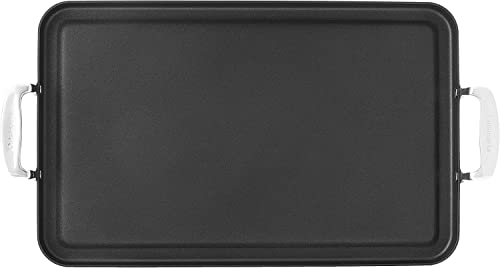 Cuisinart 655-35 Chef's Classic Nonstick Hard Anodized Double Burner Griddle, Black/Stainless Steel #TOP3