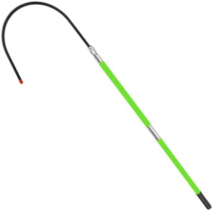 High Voltage Insulated Rescue Hook - Lightweight Electrical Safety Tool, 3.3/4.9/6.5/9.8Ft, Ideal for Power Stations, Factories, Auto Maintenance - Red 1.5m/4.9ft