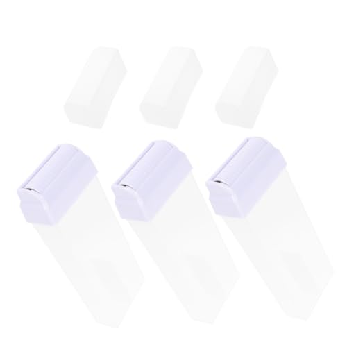 MAGICLULU Botellas de Cera Depilatoria de Abs para Principiantes y Usuarios Expertos, Pack de 3 Piezas Fáciles de Transportar Experiencia de Depilación Limpia en Viajes y DIY
