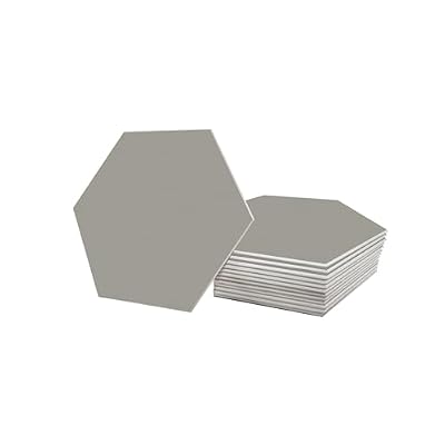 Avant Decor | Peel and Stick Kitchen Backsplash Tiles | Stone Composite Hexagon Solid Color | Stick On Wall Tiles | Easy DIY Installation | 6” x 6.9” | Box of 30 Tiles