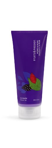 Fruits & Passion Fruity Blackberry and Musk Fragrance Shower Gel, 6.7-Fluid Ounce