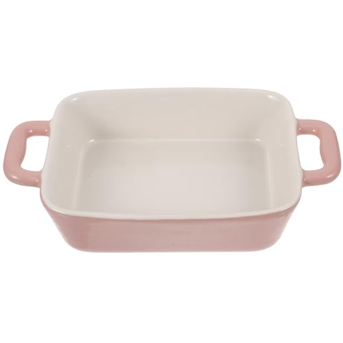 Moule à pain rectangulaire en céramique rose pour cuisson uniforme - 2
