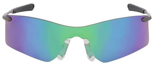 Image of Crews T411G Rubicon Safety Glasses Emerald Mirror, 1 Pair