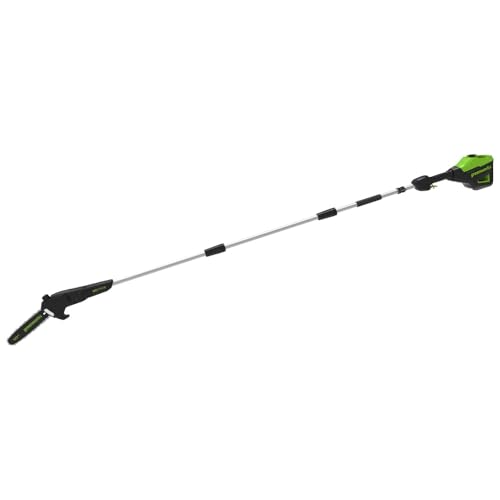 Greenworks 60V 25cm Cordless Pole Saw, 2.8m Long Handle Pruner, Electric Mini Chainsaw Gen 2 with Automatic Oil Supply, 13m/s Chain Speed, Tool Only