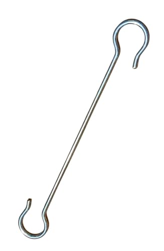 Image of Metals Kids Infant jhula Swing Cradle Hook | Stainless Steel Baby Cradle S-Hook Thottil Hook for Baby Hanging Cradle Stainless Steel Heavy Action Hook -18 Inch (Hook-18)