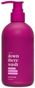 Down There Wash Rosewater Aloe-Based Intimate Cleanser, pH-Balanced with Calendula and Sage, 8. fl oz