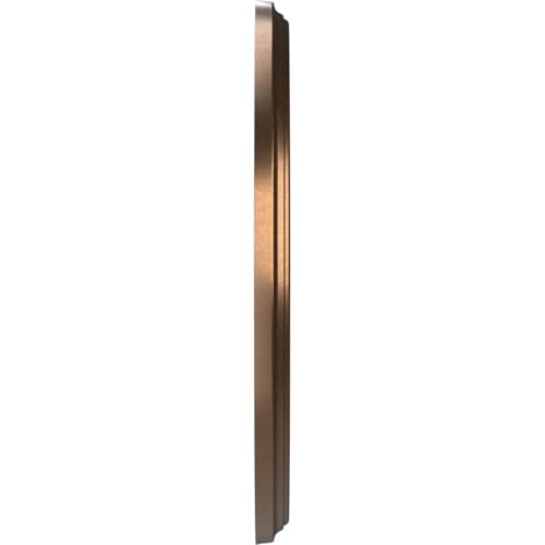 Image of Ekena Millwork CMP10BECAB Berkshire Thermoformed PVC Ceiling Medallion (Fits Canopies up to 4 1 /2 inch), 10 inchOD x 3 1 /2 inchID x 3 /4 inchP, Metallic Antique Brass