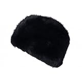100 % Polyester Nyls Création Chapka Toque Fourrure Bleue Marine Femme Doublure Polaire Classe Maritza - Taille Unique - Bleu
