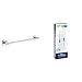 Produktbild GROHE Start - Badetuchhalter (Stichmaß 450mm, Material: Metall, verdeckte Befestigung), Chrom, 41197000 + Kleber für Badaccessoires