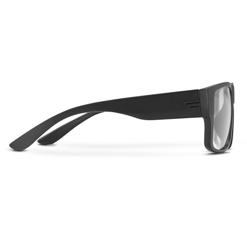 Image of TOROE Z87+ Polarized Safety Sunglasses Matte Black TR90 Frame, ANSI Rated Lens