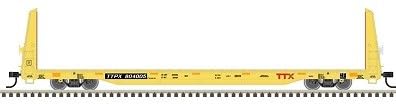 Atlas HO Scale 62' Bulkhead Flatcar TTX (Red Forward Thinking Logo) #804309