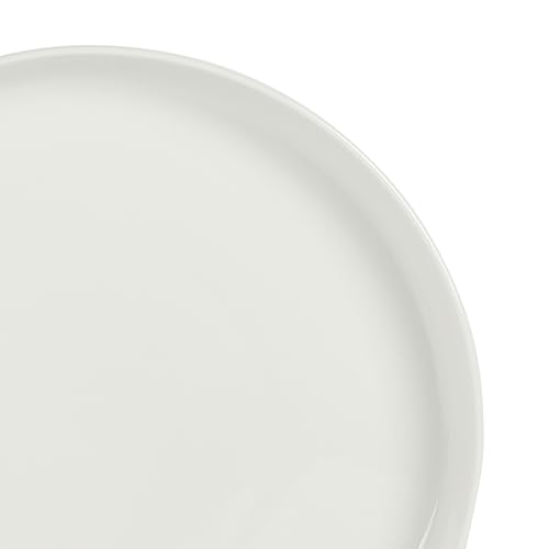 Image of Gibson Home Rothernberg 18-Piece Stackable Porcelain Dinnerware Set, Service for 6 - White Plates and Bowls, Microwave & Dishwasher Safe