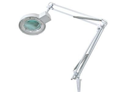 Veka - Lámpara con lupa de 8 dioptrías, 22 W, brazo articulado