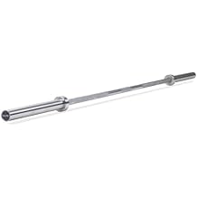 Titan Fitness Elite Series 20 KG Power Barbell, 2,000 LB Capacity, 29mm Shaft, Hard Chrome Finish, Brass Bushings & Aggressive Mountain Knurling, For Slow Squat, Bench, and Deadlifts
