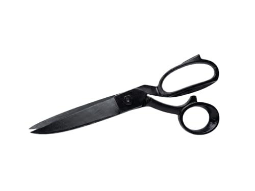 Image of Bromans Handmade Stainless Steel Tailoring Scissors 9-Inch - Black Fabric Cutting Shears for Sewing & Dressmaking