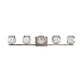 Kalco 302835SN Regent Vanity, 5-Light LED 15 Total Watts, Satin Nickel