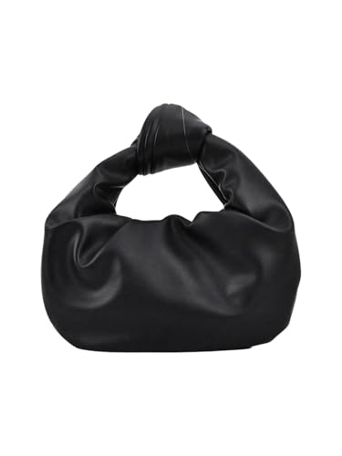 Image of GORGLITTER Women's Cute Hobo Bag Ruched Twist PU Leather Clutch Purse Handbag with Magnetic Closure | Cute