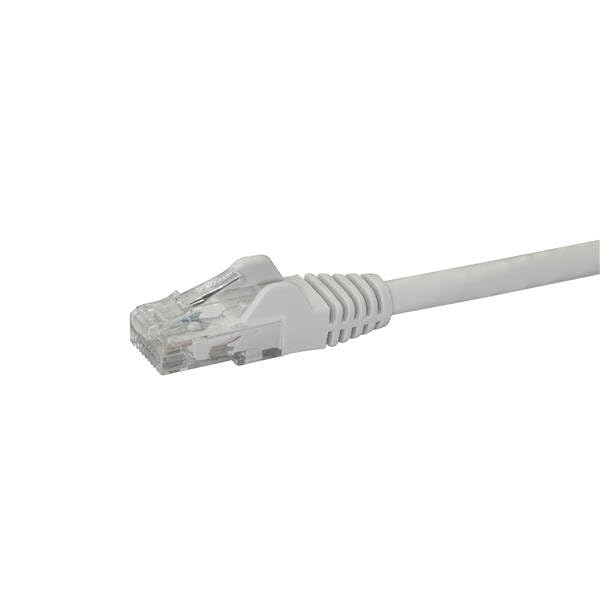 StarTech.com 7m CAT6 Ethernet Cable - White CAT 6 Gigabit Ethernet Wire -650MHz 100W PoE++ RJ45 UTP Category 6 Network/Patch Cord Snagless w/Strain Relief Fluke Tested UL/TIA Certified (N6PATC7MWH)