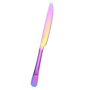 Keukenmes, Restaurant Servies Voedselmes voor Bruiloft voor Valentijnsdag voor Catering Evenementen(Regenboogkleuren)