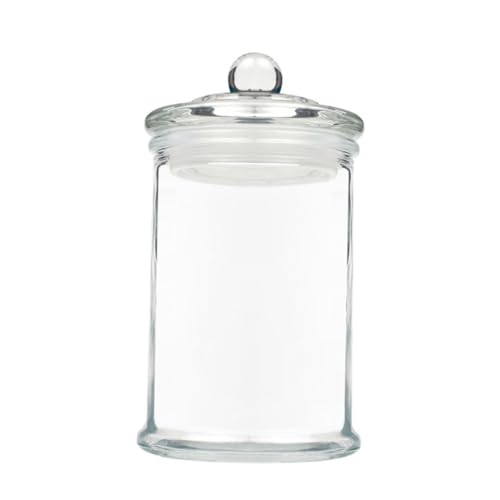 iplusmile 透明食品保存瓶 ガラス製密閉キャニスター 軽量で滑らかな表面 家用ナッツ お菓子 乾燥果実保存容器