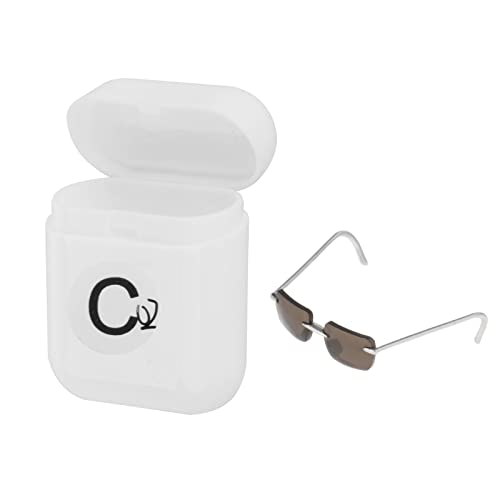 Gafas para muñeca con lentes redondos de aleación resistente para figuras de colección 2