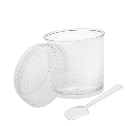 GRIRIW 10 Sets Appetizer Cup Parfait Cups with Lids Dessert Cup Catering Supplies Parfait Glass Tasting Glass Appetizer Bowls