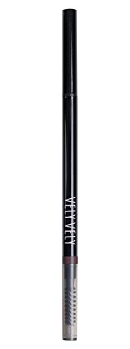 VELY VELY 1.5mm Microfiber Brow Pencil - Long Lasting Ultra-Fine Automatic Pencil with a Spoolie Easy to Use Eyebrow Brush, 5 Colors (0.09g) #CHOCO B