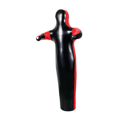Fancyes Grappling Dummy Wrestling Dummy Unfilled Jiu Jitsu Punching Bag Throwing Boxing Bag Judo Dummy Bag for Kickboxing Judo Karate, Black 170cm