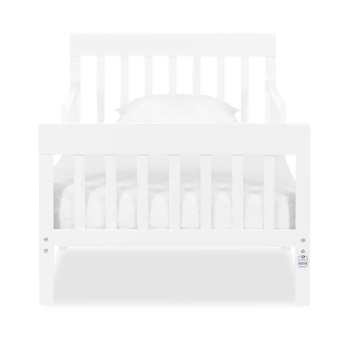 Image of Dream On Me Finn Toddler Bed, GREENGUARD Gold, Pinewood, White