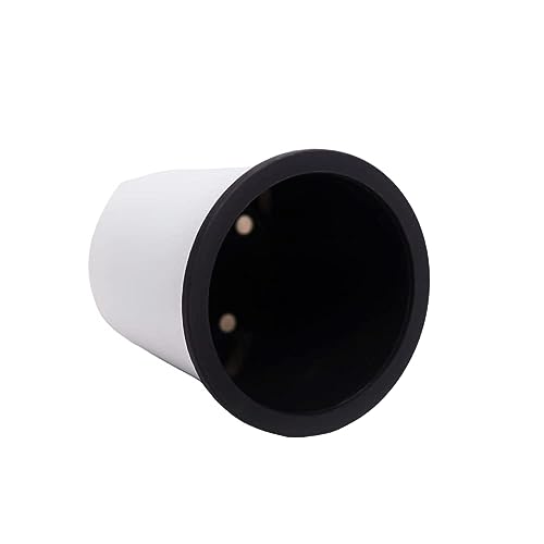 Image of Oslo Self Watering Pots | Planters for Your Home Living Room Office Decor, Round Plastic 4.3 Inch Set of 3 (Mocca) (White)