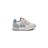 SUN68 Sneaker Bambino Boy's Jaki Solid in Nylon e Suede Z36315B 8050161682814-27 Bianco 27