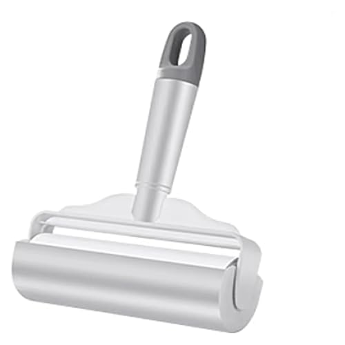 HJKBCLEH Papel Desgarrable, Rodillo Adhesivo, Limpiador De Polvo, For Pelos De Mascotas, Ropa, Alfombras, Removedor De Pelos, Cepillo De Limpieza Portátil Reemplazable.(Gray)