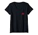 Damen Anarchie Anarchy Anarchismus Anarcho Symbol Logo Design T-Shirt mit V-Ausschnitt