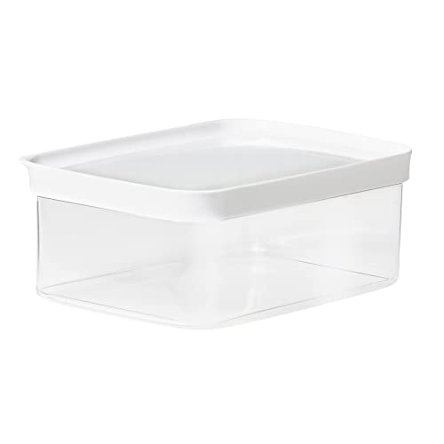 EMSA Optima Boîte à provisions sèche Rectangulaire Boîte à provisions Transparent Blanc 2 L