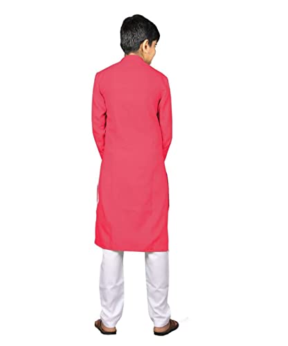 Image of ROYALICA black Indian Kids Dress, Boys Festive and Party Kurta, Kurta Pyjama Set, Wedding Kids Dress, Boys Pyjama Kurta, Indian Kids Yellow Kurta Pyjama (15-16 YEAR, SKY BLUE)