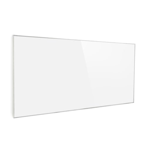 Klarstein Radiateur Infrarouge Mural, Chauffage Infrarouge 600W, Panneau Chauffant Infrarouge Puissant, Radiateur Electrique Extra Plat, Salle de Bain, Sans CO2, Faible Consommation d'Energie