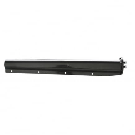 Image of United Pacific 10686 Mud Flap Hanger, 30 inch, Black, Light Duty, Closed End Cap, 1 1 /8 inch Bolt Pattern