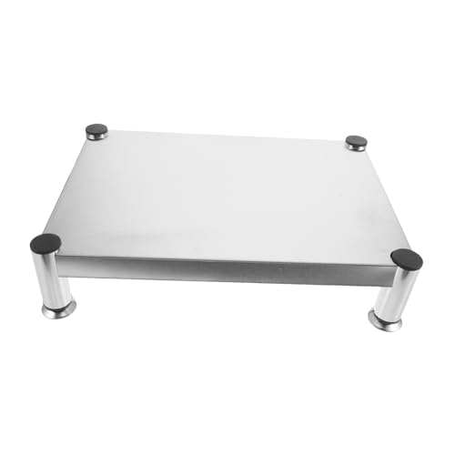 COOPHYA estante de cocina Bandeador titular de la olla utensilios de cocina metalicos soporte wok para cocina electrica rejillas para sartenes para cocina Acero inoxidable Plata
