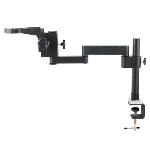 Microscope Extension Type Adjustable Direction Articulating Clamp Holder Bracket Arm 76mm Focusing Stereo Trinocular Microscopio Base Stand(G 50mm)