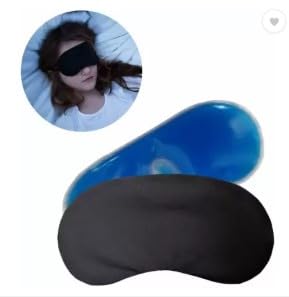 Image of Cooling Gel Relaxing Eye Sleep Mask For Dark Circles, Dry Eyes, Cooling Eyes, Pain Relief, Redness, Eye Patches, Sleeping Cool Pad Suitable For All Family Members Sleeping Mask (One Size)