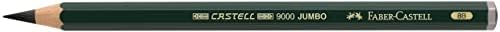 Faber-Castell, Castell 9000 Jumbo 8B, Drawing and Sketching, Green