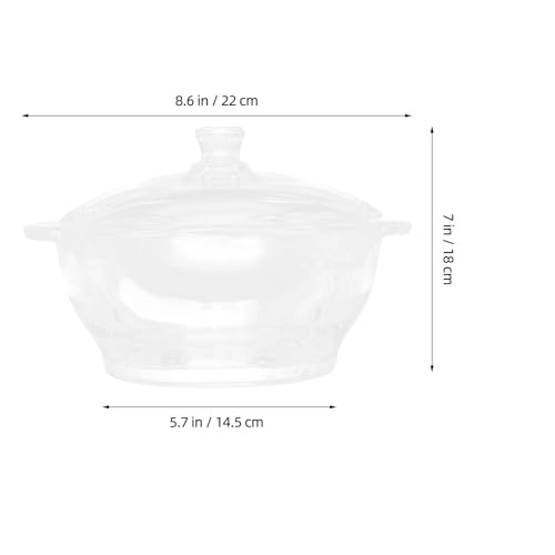 Cocotte en verre borosilicate 2,5l Toyvian avec couvercle - 3