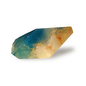 SoapRocks Aquamarine Soap Rock 6 oz - Glycerin Gemstone Soap Sea Water Color - Gentle Cleansing USA Made